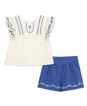 Load image into Gallery viewer, BLUE FLORAL PLAY SET
