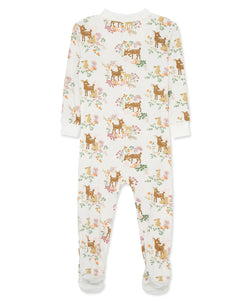 WOODLAND ZIP FRONT PAJAMAS