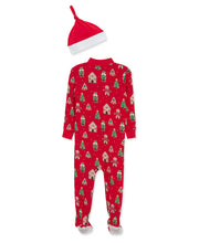 Load image into Gallery viewer, BABY GINGERBREAD FOOTIE

