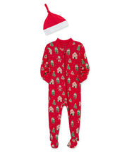 Load image into Gallery viewer, BABY GINGERBREAD FOOTIE
