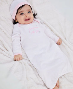 THANK HEAVEN FOR LITTLE GIRLS SLEEPER GOWN WITH HAT