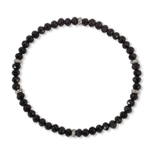 Load image into Gallery viewer, MINI CRYSTAL STRETCH BRACELET W/SILVER ACCENT
