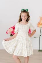 Load image into Gallery viewer, MARVELOUS MARIGOLDS SMOCKED RUFFLE DRESS
