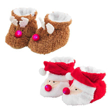 Load image into Gallery viewer, LIGHT UP HOLIDAY SLIPPERS - SANTA
