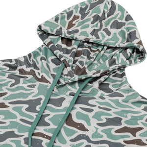 BURLEBO ADULT PERFORMANCE HOODIE - RETRO DUCK CAMO