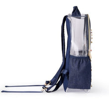Load image into Gallery viewer, BEJEWELED CLEAR VINYL BACKPACK - LARGE
