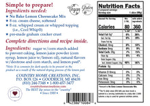 Load image into Gallery viewer, NO-BAKE LEMON CHEESECAKE MIX
