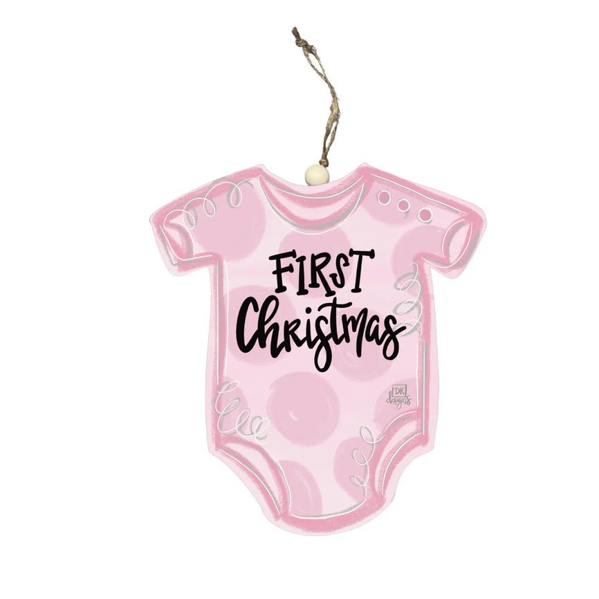 BABY FIRST ORNAMENTS - PINK