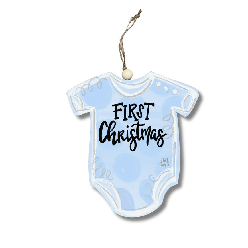 BABY FIRST ORNAMENTS - BLUE