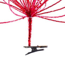 Load image into Gallery viewer, RED BEADED PICK TREE INSERT
