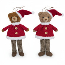 Load image into Gallery viewer, PLUSH TEDDY BEAR ORNAMENT
