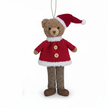 Load image into Gallery viewer, PLUSH TEDDY BEAR ORNAMENT
