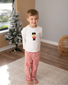 NUTCRACKER SOLIDER APPLIQUE PANT SET