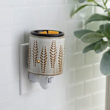 Load image into Gallery viewer, PLUGGABLE FRAGANCE WARMER FLIP DISH WHEAT &amp; IVORY
