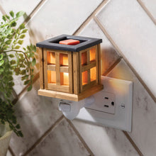 Load image into Gallery viewer, PLUGGABLE FRAGANCE WARMER WOOD LANTERN
