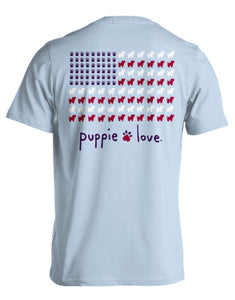PUPPIE LOVE-PUPPIE USA FLAG