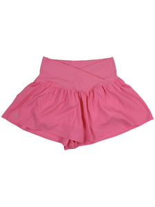 SIMPLY SOUTHERN CROSS WAISTBAND SHORTS-PINK