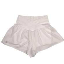 Load image into Gallery viewer, SIMPLY SOUTHERN CROSS WAISTBAND SHORTS-WHITE
