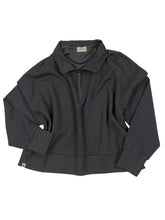 Load image into Gallery viewer, COZY QUARTER ZIP BLACK
