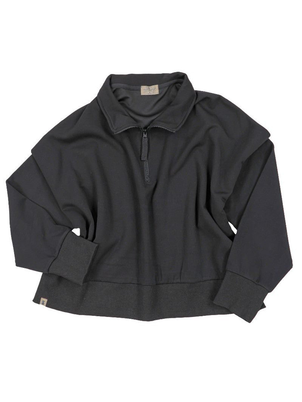 COZY QUARTER ZIP BLACK