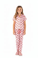 Load image into Gallery viewer, YOUTH HOLIDAY MINT BOW PJ SET
