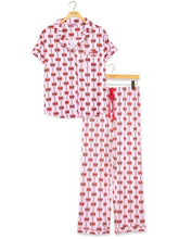 Load image into Gallery viewer, HOLIDAY MINT BOW PJ SET
