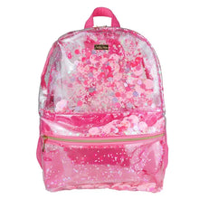 Load image into Gallery viewer, CONFETTI PINK CLEAR BACKPACK
