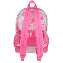 Load image into Gallery viewer, CONFETTI PINK CLEAR BACKPACK
