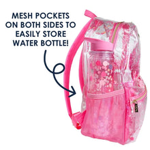 Load image into Gallery viewer, CONFETTI PINK CLEAR BACKPACK
