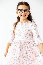 Load image into Gallery viewer, PASTEL PETALS POCKET TWIRL DRESS
