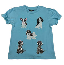 Load image into Gallery viewer, PUPPY APPLIQUE SHORT SLEEVE SHIRT
