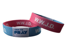 Load image into Gallery viewer, TAP TO PRAY™ WRISTBANDS - WWJD
