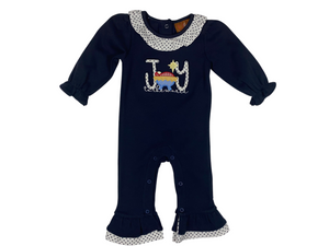 JOY TO THE WORLD GIRLS ROMPER