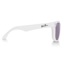Load image into Gallery viewer, KIDS POLARIZED WEE FARERS® SUNGLASSES / WHITE w/PURPLE
