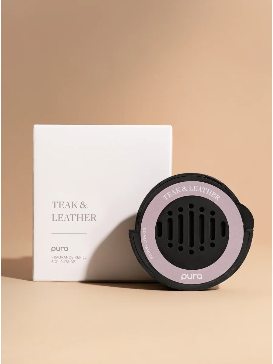 TEAK & LEATHER PURA CAR CARTRIDGE