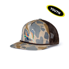 Load image into Gallery viewer, BURLEBO YOUTH CAP - RETRO CAMO DUCK
