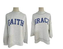 Load image into Gallery viewer, FAITH / GRACE REVERSIBLE SWEATSHIRT
