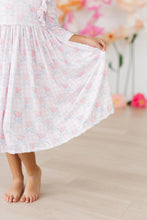 Load image into Gallery viewer, RIBBONS &amp; ROSES RUFFLE TWIRL DRESS
