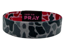 Load image into Gallery viewer, TAP TO PRAY™ WRISTBANDS - RIVER ROCK CAMO PINK &amp; ASH
