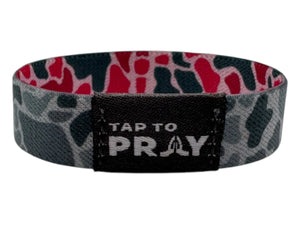 TAP TO PRAY™ WRISTBANDS - RIVER ROCK CAMO PINK & ASH