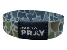 Load image into Gallery viewer, TAP TO PRAY™ WRISTBANDS - RIVER ROCK CAMO MOSS &amp; SLATE

