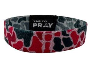 TAP TO PRAY™ WRISTBANDS - RIVER ROCK CAMO PINK & ASH