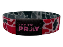 Load image into Gallery viewer, TAP TO PRAY™ WRISTBANDS - RIVER ROCK CAMO PINK &amp; ASH
