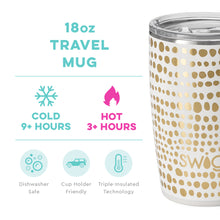 Load image into Gallery viewer, SWIG,18 OZ STAINLESS TRAVEL MUG - GLAMAZON GOLD
