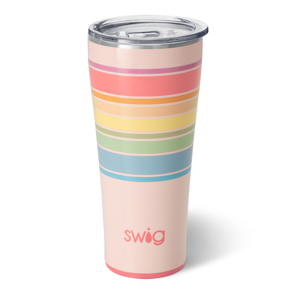 SWIG 32 OZ TUMBLER STAINLESS STEEL INSULATED TUMBLER - GOOD VIBRATIONS   Deb & Co. Boutique