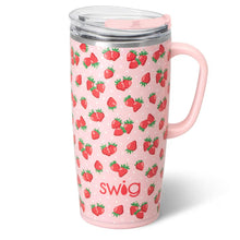 Load image into Gallery viewer, SWIG 22 OZ. STAINLESS STEEL TRAVEL MUG STRAWBERRY SHORTCAKE
