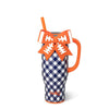 SWIG 30 OZ. MEGA MUG GAMEDAY GINGHAM - NAVY + ORANGE