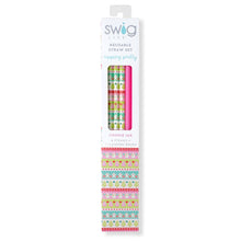 Load image into Gallery viewer, SWIG REUSABLE STRAW SET-COOKIE JAR+PINK
