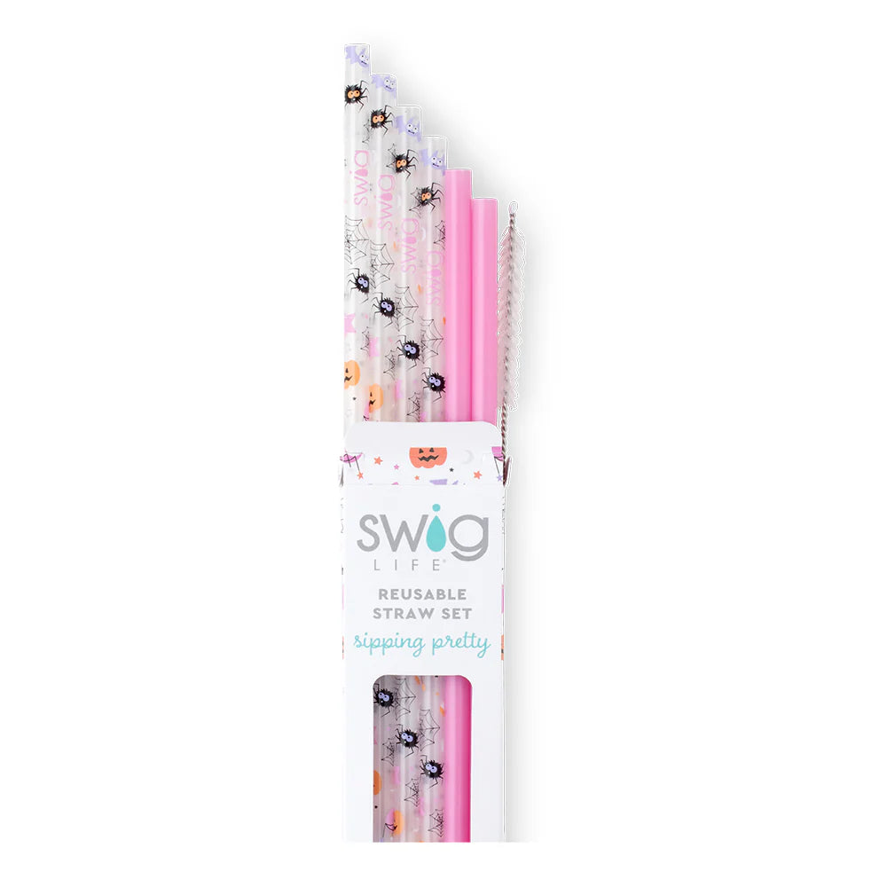 SWIG REUSABLE STRAW SET - SWEET AND SPOOKY