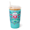 SWIG ICED CUP COOLIE LARGE - FLORA AZUL